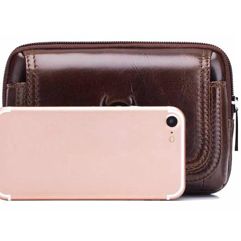 NEW-BULLCAPTAIN Male Purse Sling Bag Small Pocket Men Waist Bag