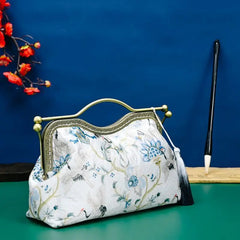 Women's Crossbody Bag Spring Flowers Lock Chain Handbags Shoulder Purse