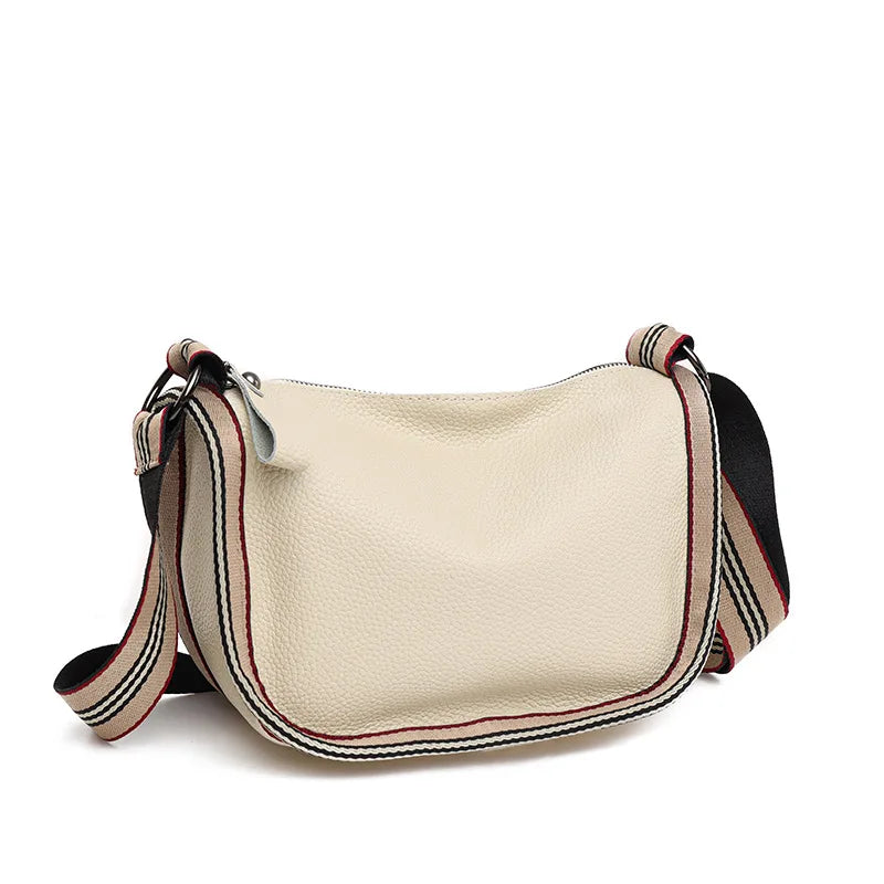 Cowhide Shoulder Bag Totes Women's Handbag Leather Female Bag