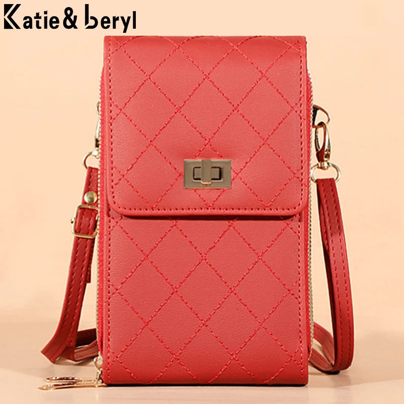 Mini Women Shoulder Bags PU Leather Phone Crossbody Bag Ladies Purse Clutch