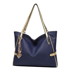 Retro Leather Tote Handbag for Women