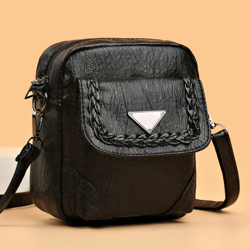 Vintage Small Flap Crossbody Bag for Women
