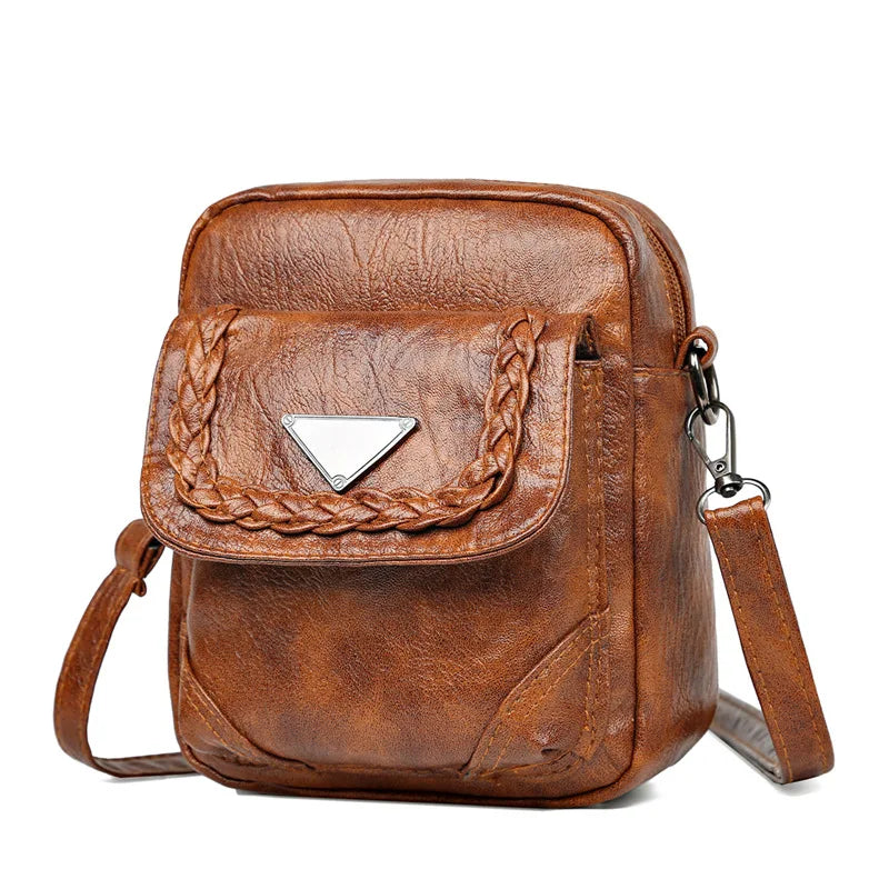 Vintage Small Flap Crossbody Bag for Women
