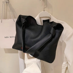 Women's PU Leather Tote Bag Large Capacity Shoulder Purse