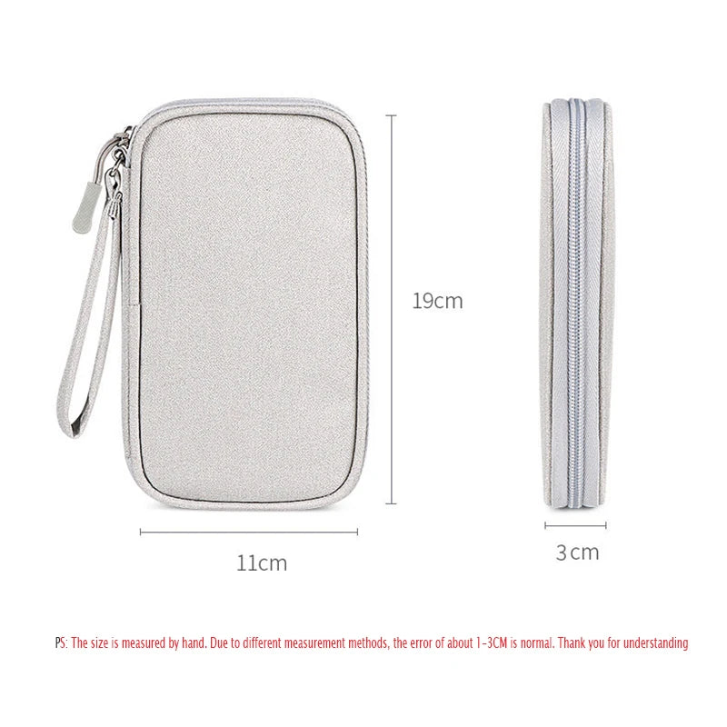 Travel Cable Storage Organizer Pouch Waterproof Carry Case