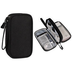 Travel Organizer Bag Cable Storage Carry Case Waterproof Double Layers