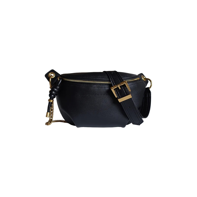 Women Bags Chain Leather Messenger Bag Shoulder Bag Female Capacity Zipper