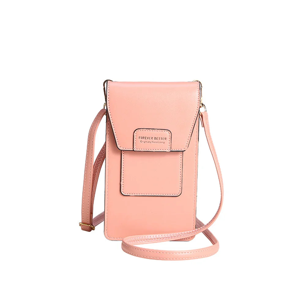 Women's Phone Crossbody Shoulder Bag Wallet Pu Leather Bag
