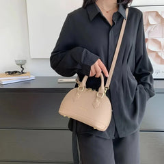 Vintage PU Leather Crossbody Bag with Zippers Straps