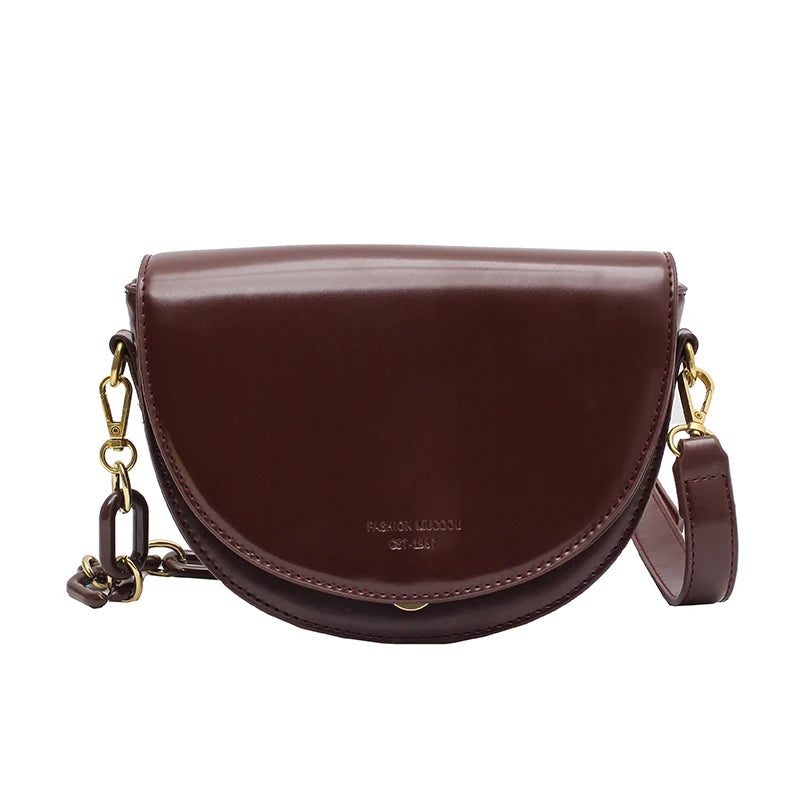 Vintage Small Shoulder Messenger Bag High-quality PU Leather Women Handbag