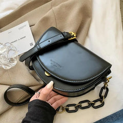 Vintage Small Shoulder Messenger Bag High-quality PU Leather Women Handbag