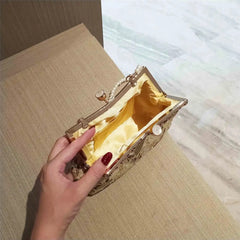 Vintage Small Shell Lock Bag Women's Handbags