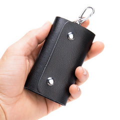Vintage Leather Key Holder Hasp Key Bag Wallet Housekeeper