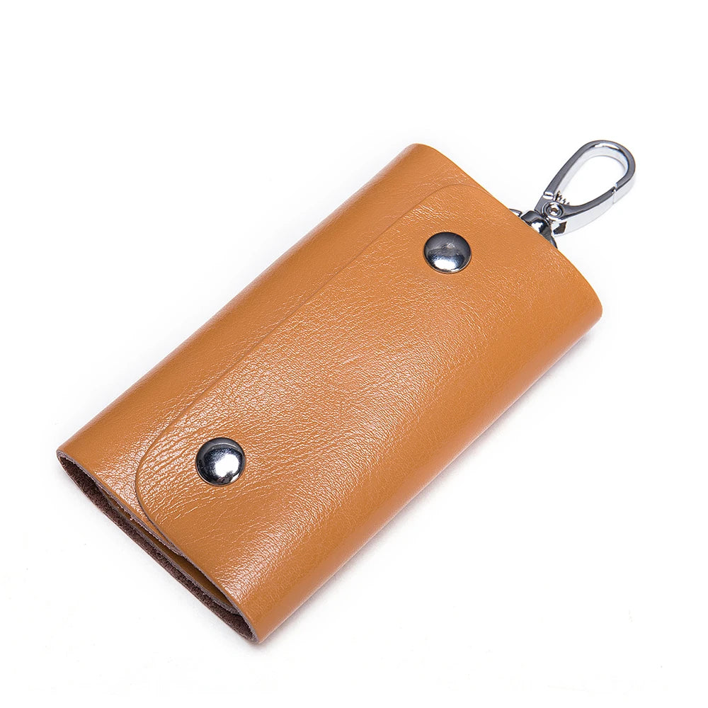 Vintage Leather Key Holder Hasp Key Bag Wallet Housekeeper