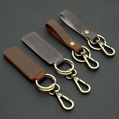 Unisex Leather Keyring Keychain Men's Women's Key Holder Key Cover