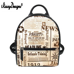 Women's PU Leather Backpack Classic Travel Bag
