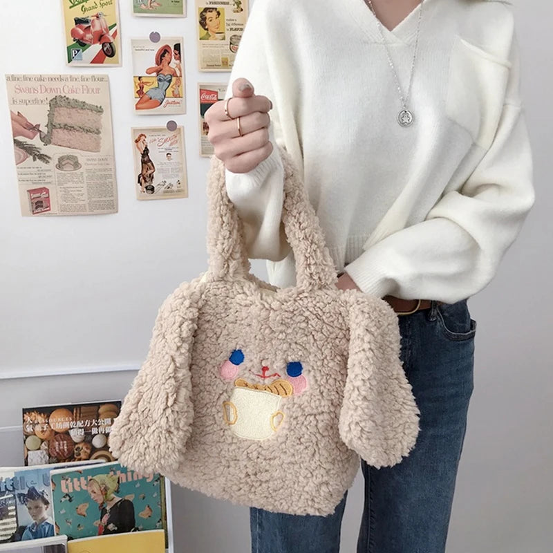 NONSAR Long Ear Plush All-Match Small Bag