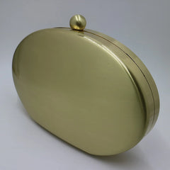 Metal Box Clutches Evening Bags Party Prom Bronze Silver