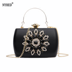 Diamond Evening Bag Wedding Clutches Lady Chains Small Pouch