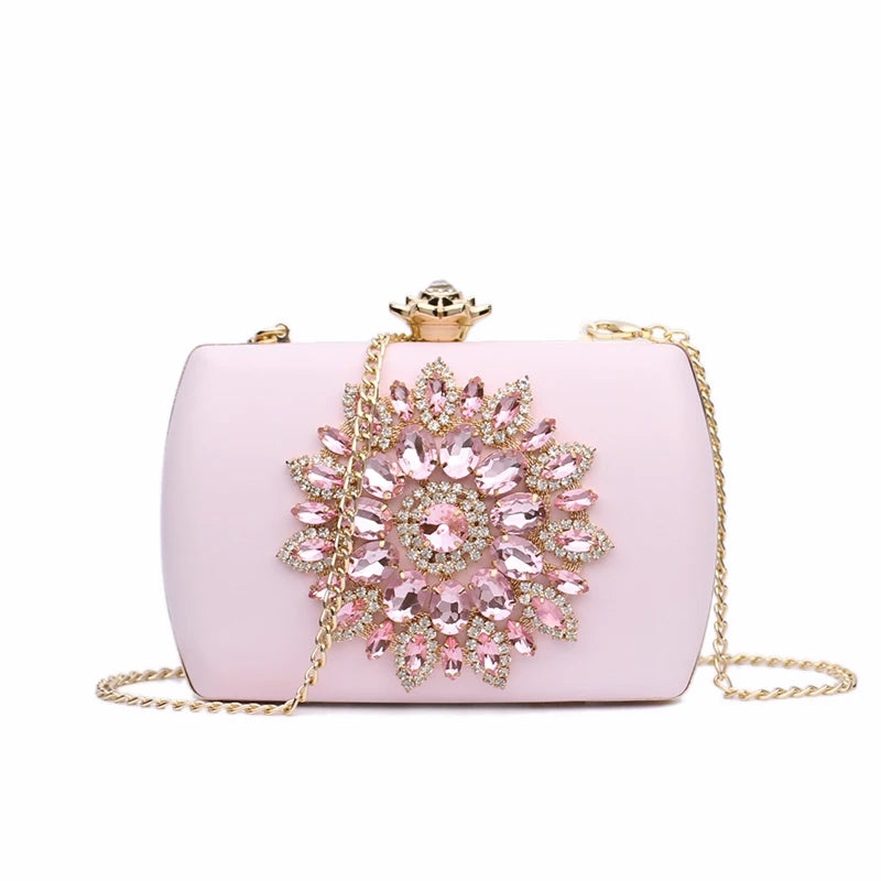 Diamond Evening Bag Wedding Clutches Lady Chains Small Pouch