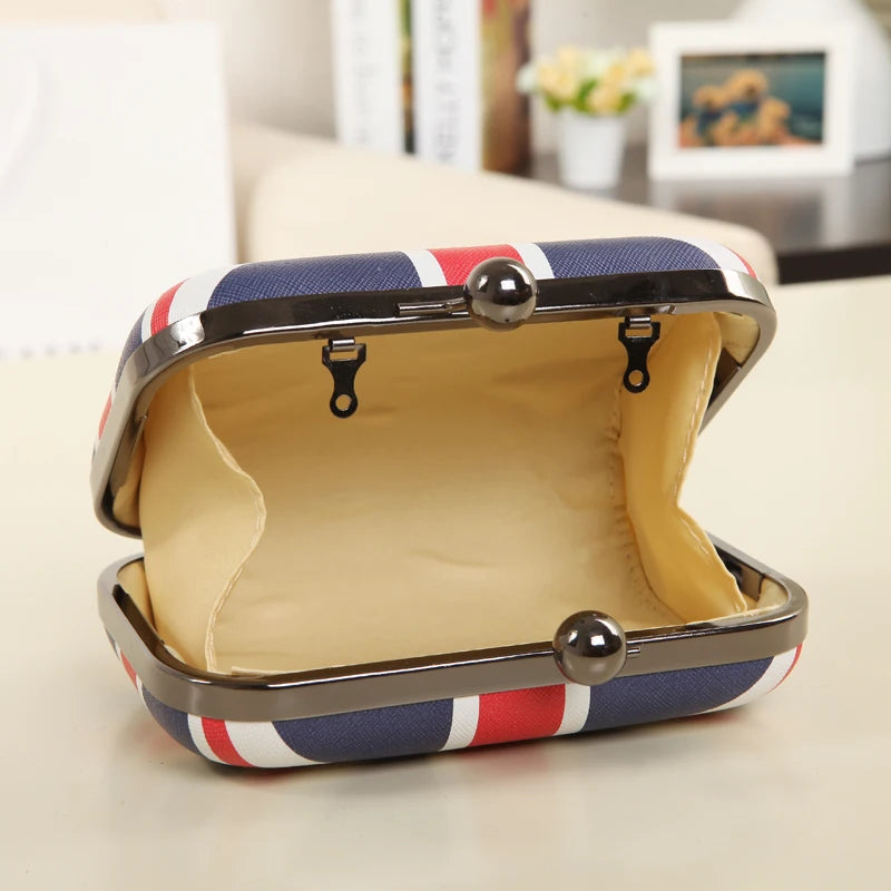National Flag Handbag Women Chains Box Clutches