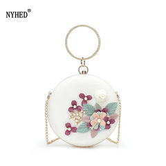 Flower Chains Shoulder Bags Lady Style Dinner Clutch