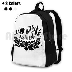 Namaste In Bed Outdoor Hiking Backpack Waterproof Camping Travel