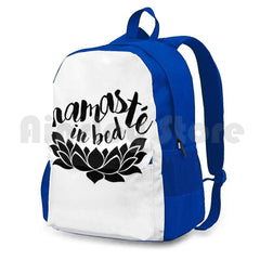 Namaste In Bed Outdoor Hiking Backpack Waterproof Camping Travel