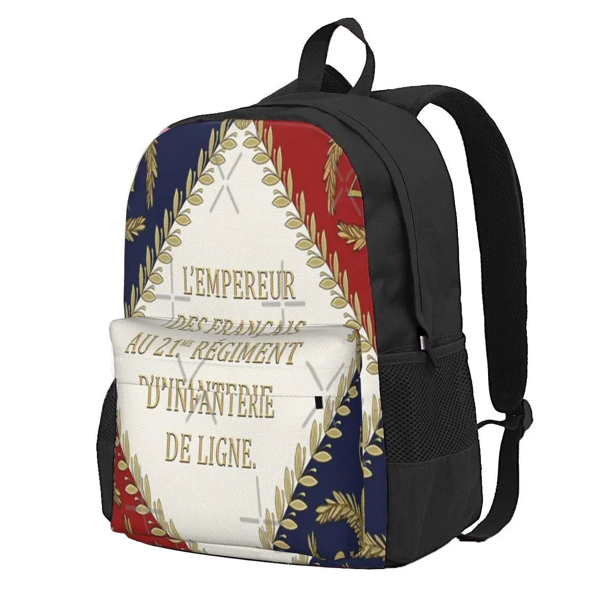 Napoleonic French Regimental Flag 2 Backpacks Men's Backpacks Bags For Women