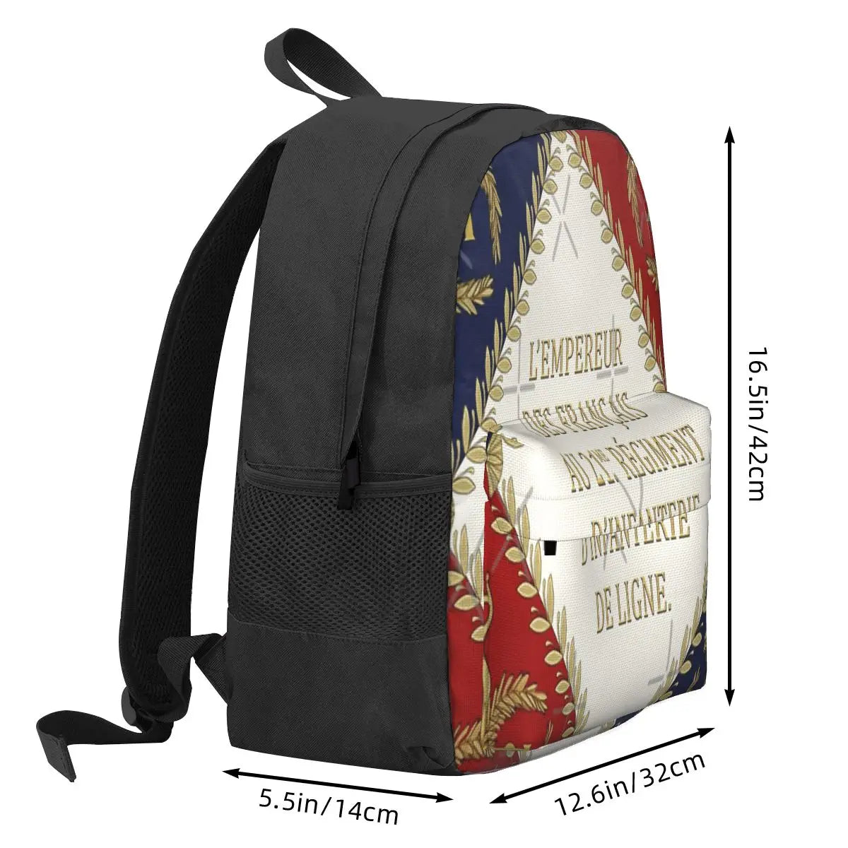 Napoleonic French Regimental Flag 2 Backpacks Men's Backpacks Bags For Women