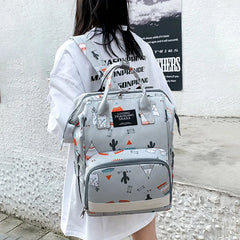 Large Capacity Nappy Backpack Multi-function Waterproof Mom Baby Bag