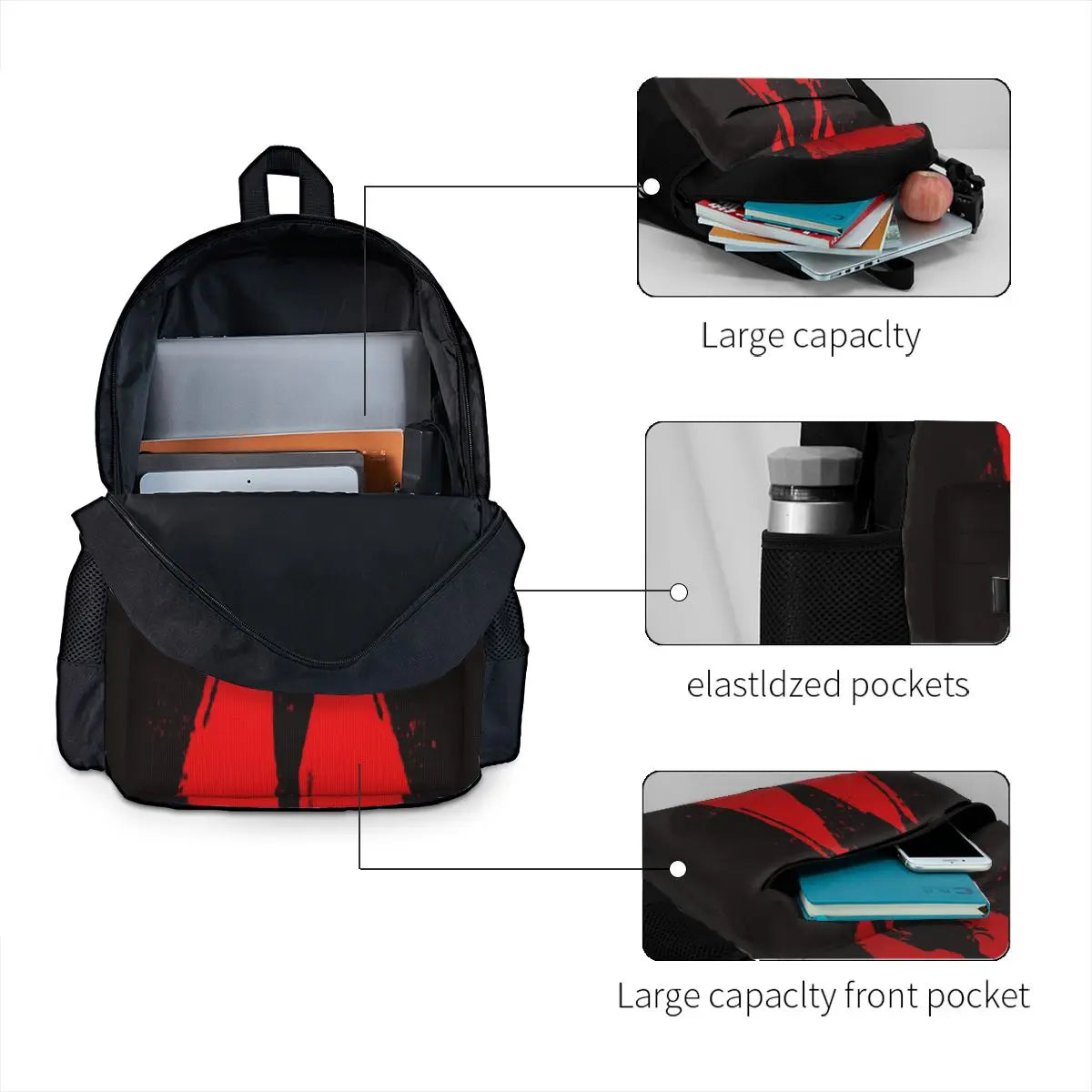 Natasha Widow Emblem Poster Backpacks Men's & Women's Retro Personalised Backpac