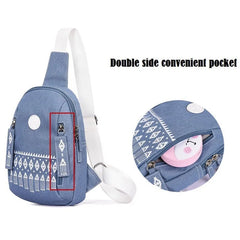 National Backpack Women Chest Shoulder Bagpack Sling Mochila Feminina