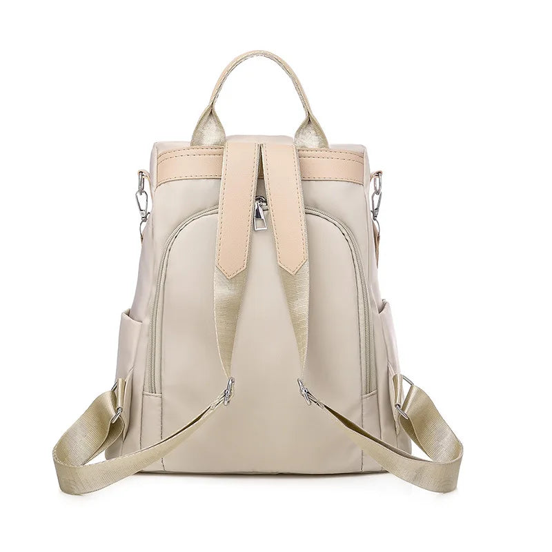 National Style 3D Embroidery Backpack Women's Anti-Splash Oxford Cloth