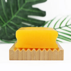 Bamboo Soap Dish Holder Storage Rack Plate Box Container Portable
