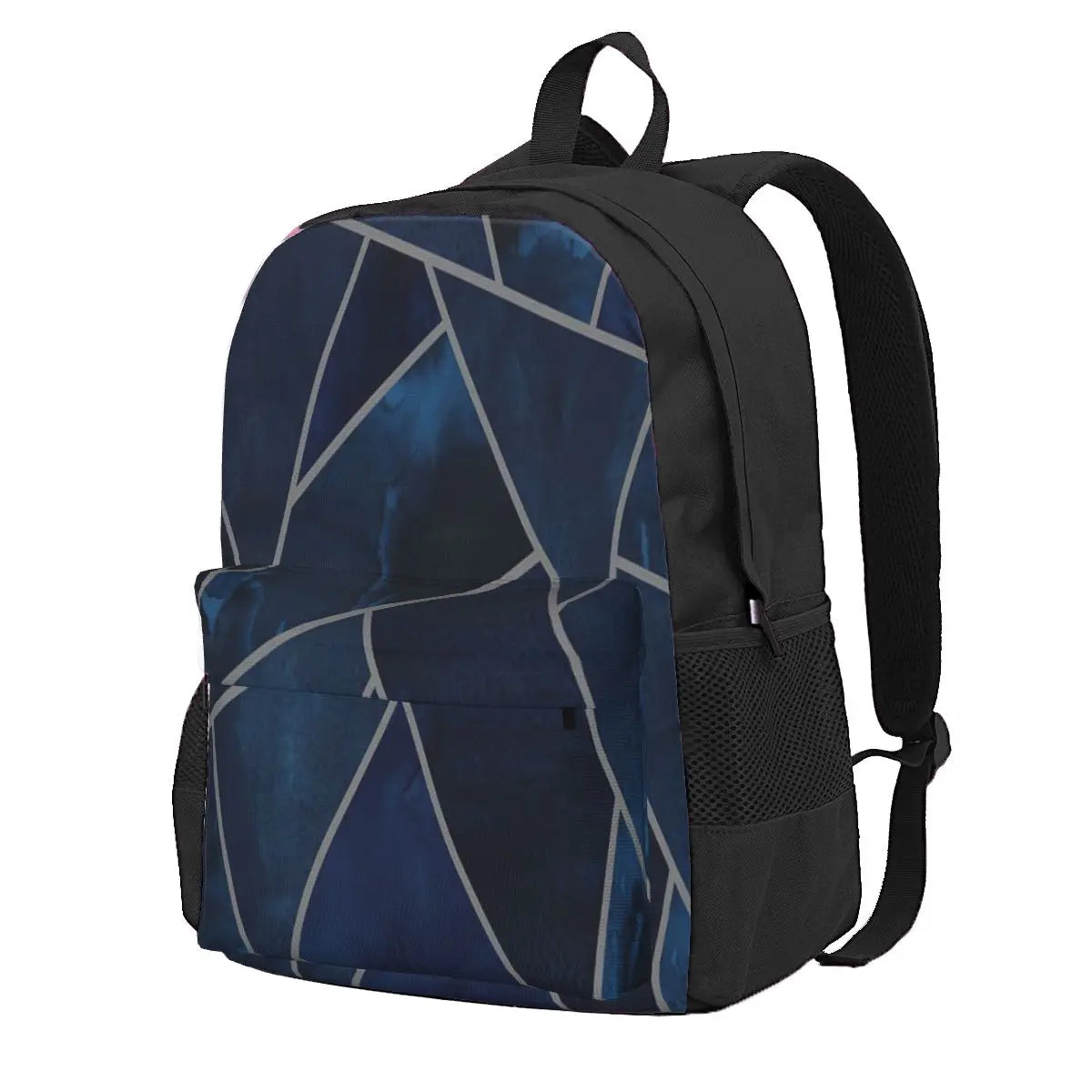Navy & Grey Geo Backpacks Eco Friendly Backpack