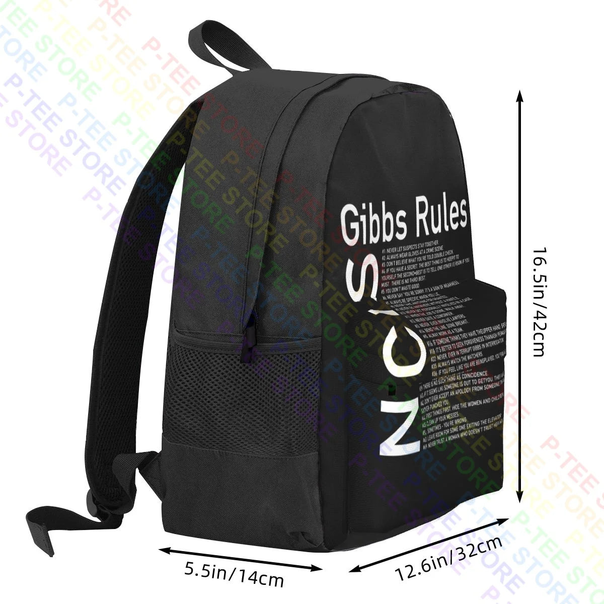 Ncis Gibbs Rules Men Large Capacity Backpack Print Schoolbag Eco Friendly Bags