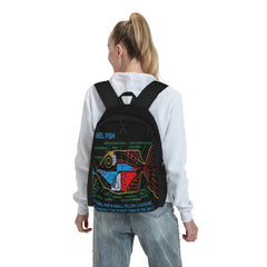 Ndvh Babel Fish H2G2 Backpacks Men's Backpacks Bags For Women
