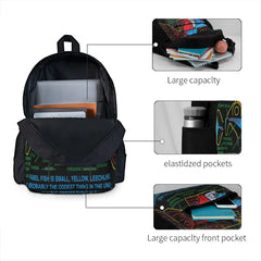 Ndvh Babel Fish H2G2 Backpacks Men's Backpacks Bags For Women