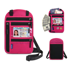 RFID Blocking Neck Pouch Passport Holder