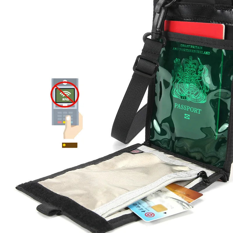 RFID Blocking Neck Wallet Travel Pouch