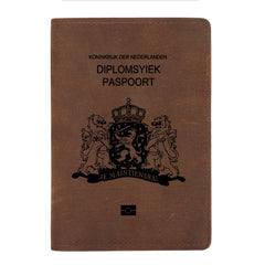 Nederland Dutch Passport Case Leather Cover