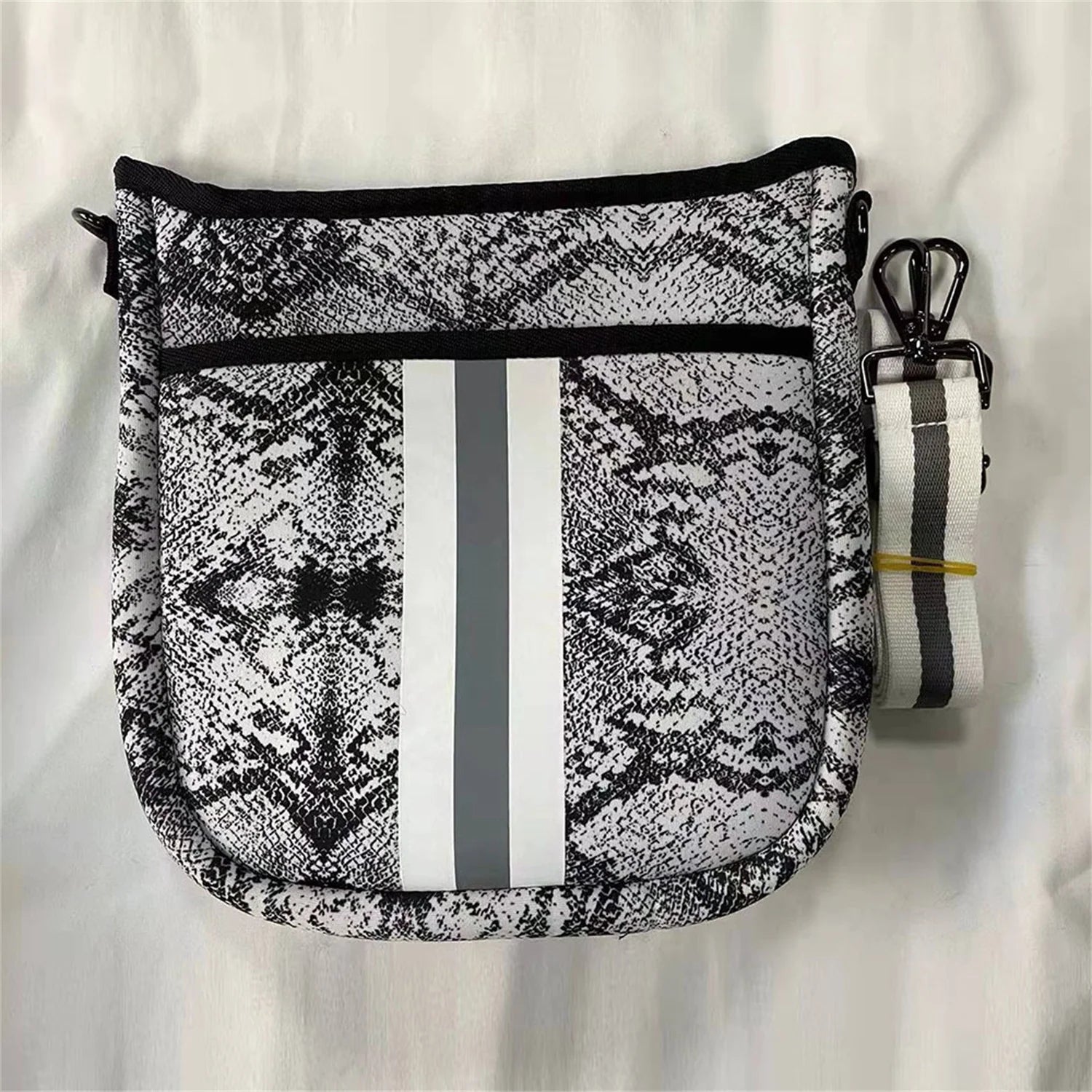 Neoprene Compact Crossbody Messenger Bag Waterproof Camo Purse