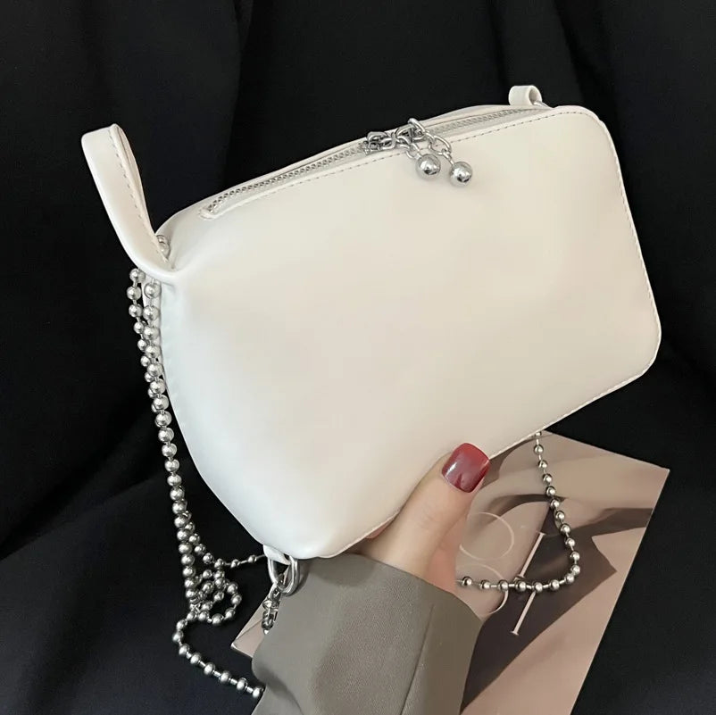 Chain Shoulder Bag Summer Bucket Handbag