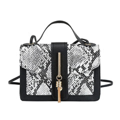 Snake Pattern Pendant Women's Shoulder Bag Hand Bag Single Shoulder Cross Bag