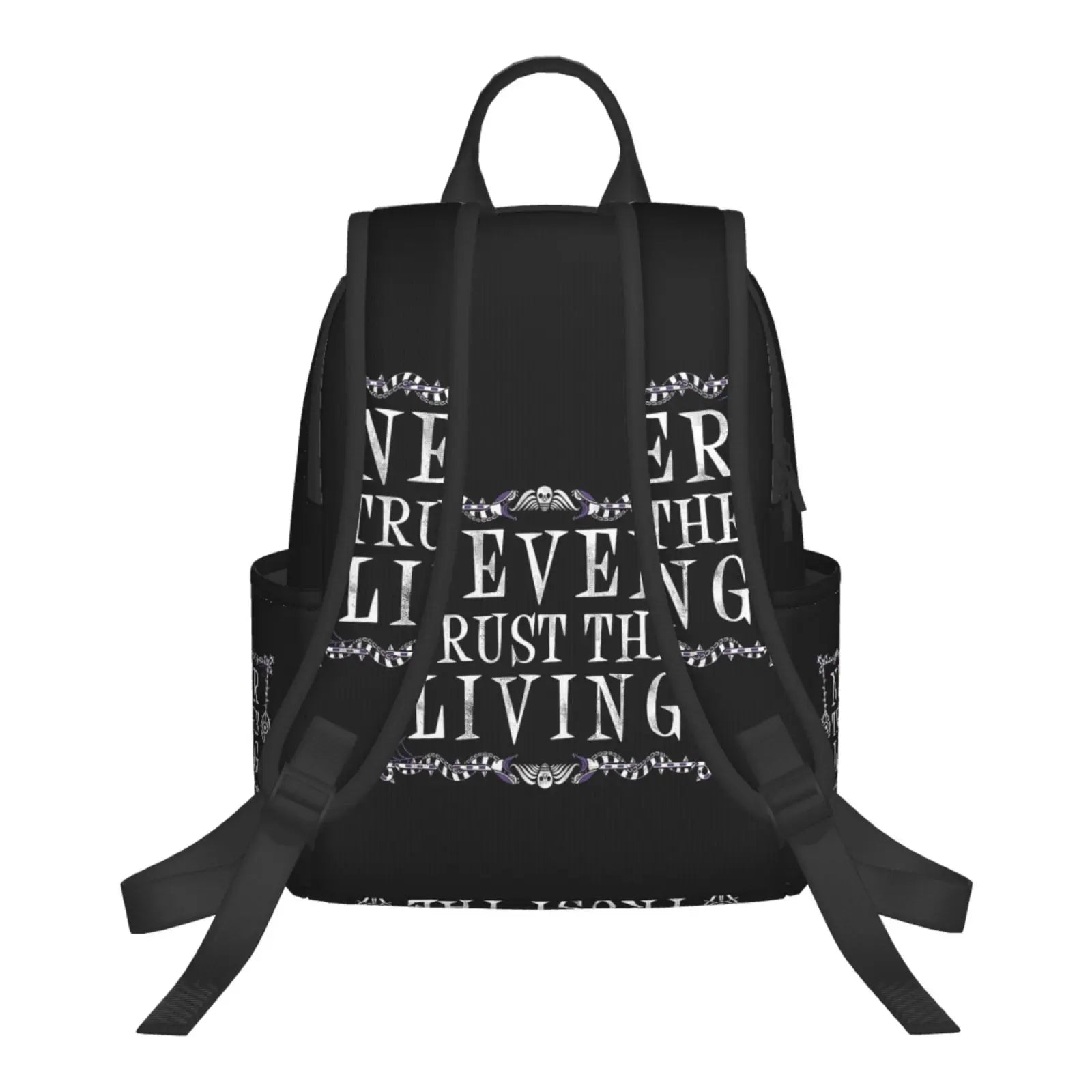 Never Trust The Living Travel Bag Lightweight Student Backpack