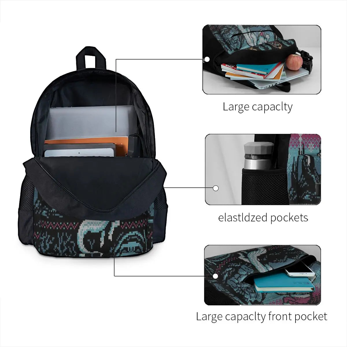 Christmas Backpacks Men's School Bag Women's Backpack