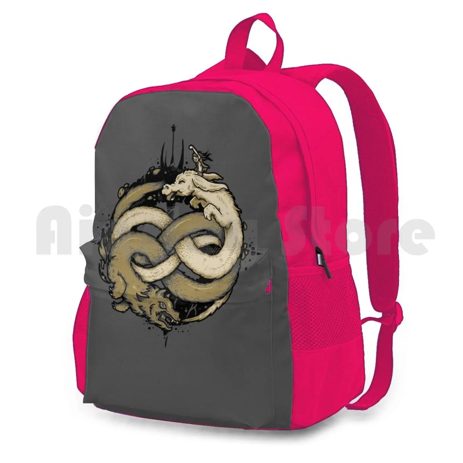 Neverending Fight Outdoor Hiking Backpack Riding Climbing Sports Bag