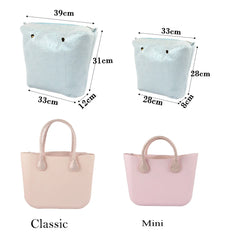 Gilding Waterproof Inner Insert For Classic Mini O Bag - Women Handbag Accessory