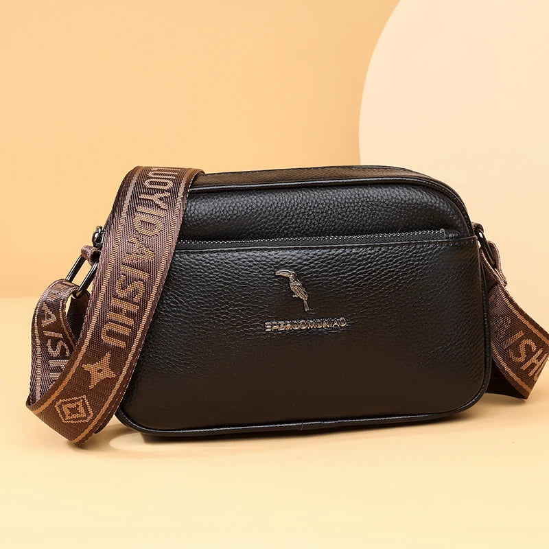 Small Shoulder Bags For Women Solid Wide Strap Crossbody Bag